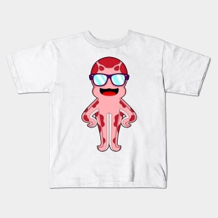 Octopus Sunglasses Kids T-Shirt